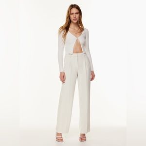 NWT Aritzia Effortless Pant Light Birch sz 12